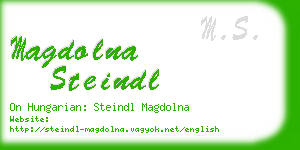 magdolna steindl business card